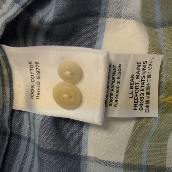 L.L. Bean Women's Signature Camp Shirt Dress, Button-Front Size Medium NWOT35 - Picture 9 of 10